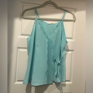 Francesca’s Light Blue Tie Top